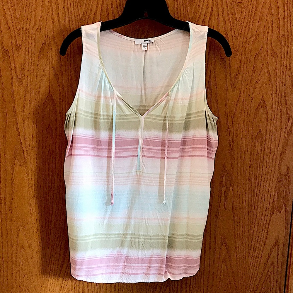 Women’s Sonoma Sleeveless Top Sz XL EUC!